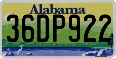 AL license plate 36DP922