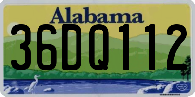 AL license plate 36DQ112
