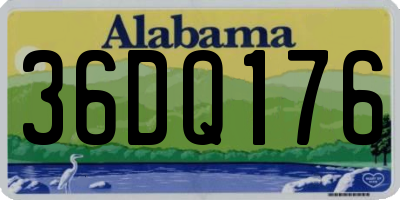 AL license plate 36DQ176