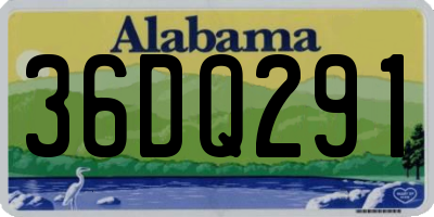 AL license plate 36DQ291