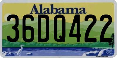 AL license plate 36DQ422