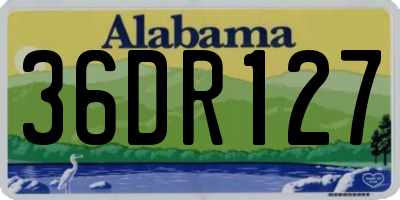 AL license plate 36DR127