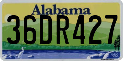 AL license plate 36DR427
