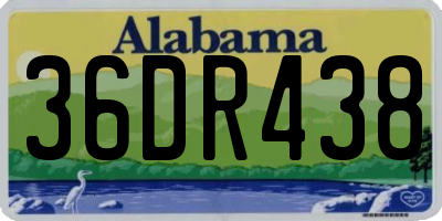 AL license plate 36DR438