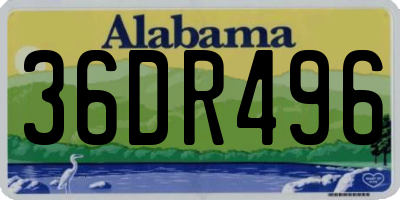 AL license plate 36DR496