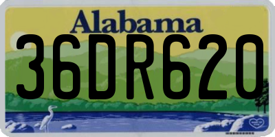 AL license plate 36DR620