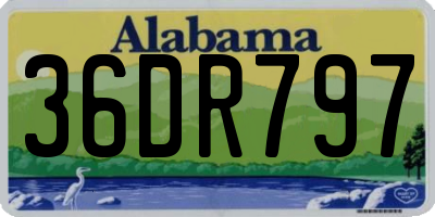 AL license plate 36DR797