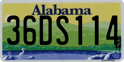AL license plate 36DS114