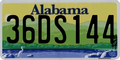AL license plate 36DS144