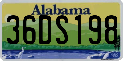 AL license plate 36DS198