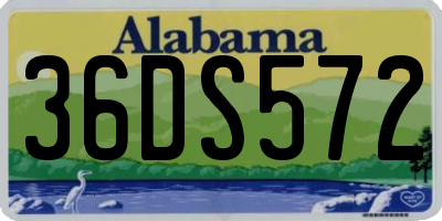 AL license plate 36DS572