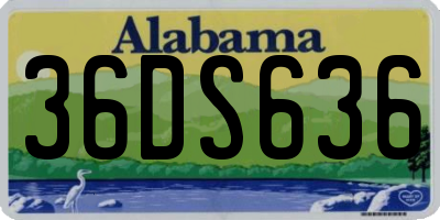 AL license plate 36DS636