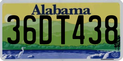 AL license plate 36DT438