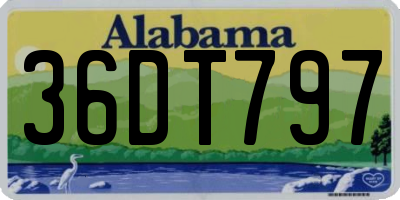 AL license plate 36DT797