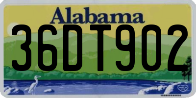 AL license plate 36DT902