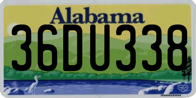 AL license plate 36DU338