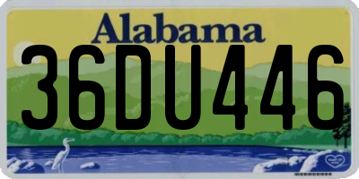AL license plate 36DU446