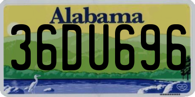 AL license plate 36DU696