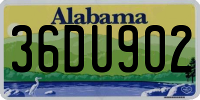AL license plate 36DU902