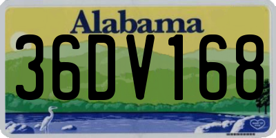 AL license plate 36DV168