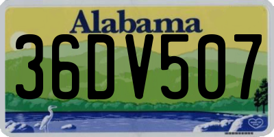 AL license plate 36DV507