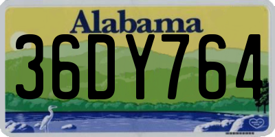 AL license plate 36DY764