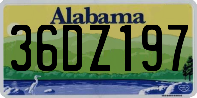 AL license plate 36DZ197