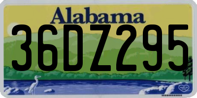 AL license plate 36DZ295