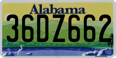 AL license plate 36DZ662