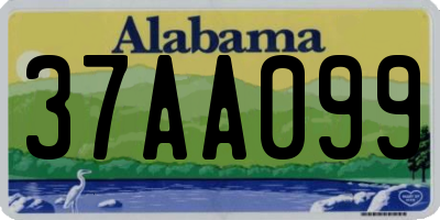 AL license plate 37AA099