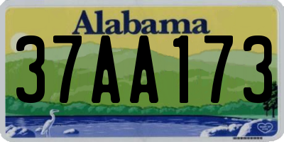 AL license plate 37AA173