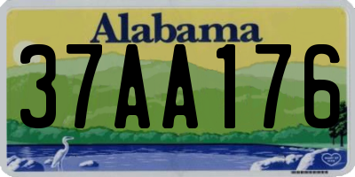 AL license plate 37AA176