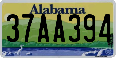 AL license plate 37AA394