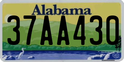 AL license plate 37AA430