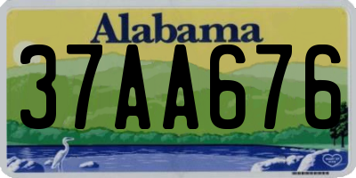 AL license plate 37AA676