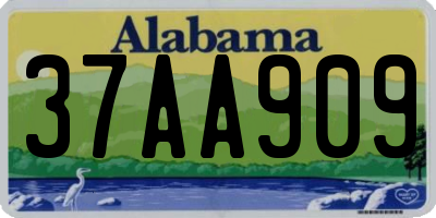 AL license plate 37AA909
