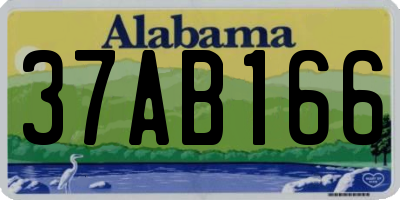 AL license plate 37AB166