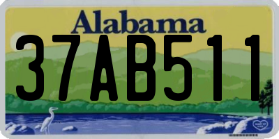 AL license plate 37AB511