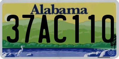 AL license plate 37AC110