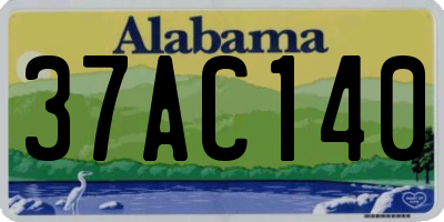 AL license plate 37AC140