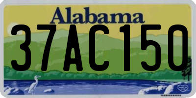 AL license plate 37AC150