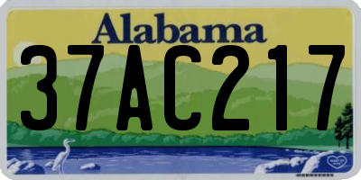 AL license plate 37AC217