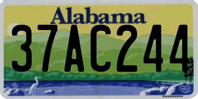 AL license plate 37AC244