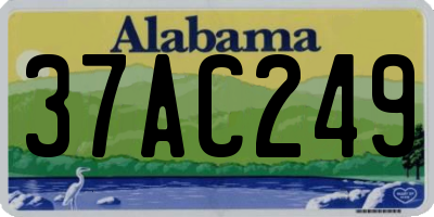 AL license plate 37AC249