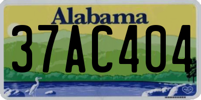AL license plate 37AC404