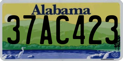 AL license plate 37AC423
