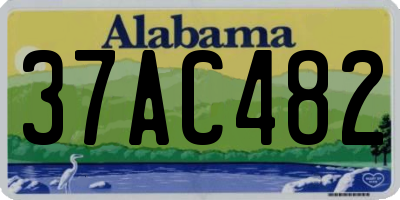 AL license plate 37AC482