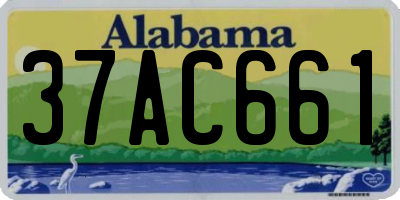 AL license plate 37AC661