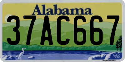 AL license plate 37AC667