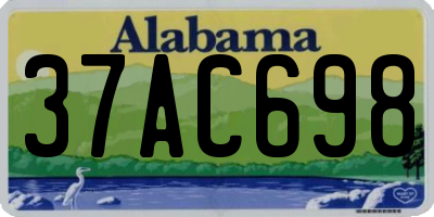 AL license plate 37AC698